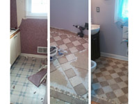 Home Improvement Contractor New Install Ceramic Floor Tiles
