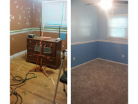 Painting Walls Install Chairrails Install Carpeting
